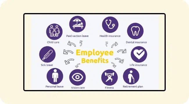 Social media feed on office digital signage screen Social media feed on office digital signage screen