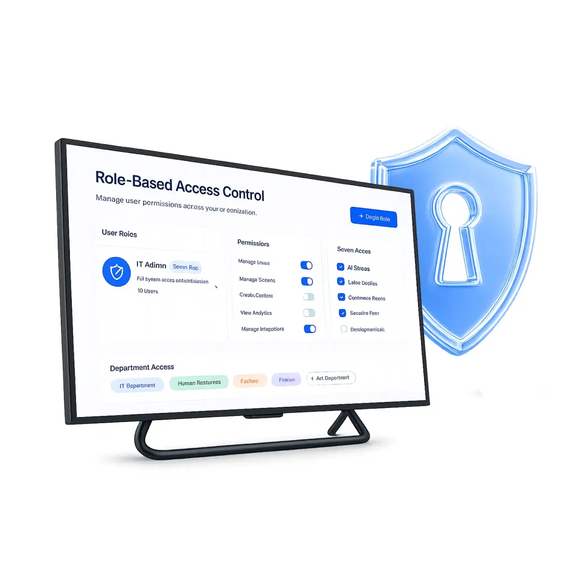 Role-based access control settings assigning publishing permissions per team Role-based access control settings assigning publishing permissions per team