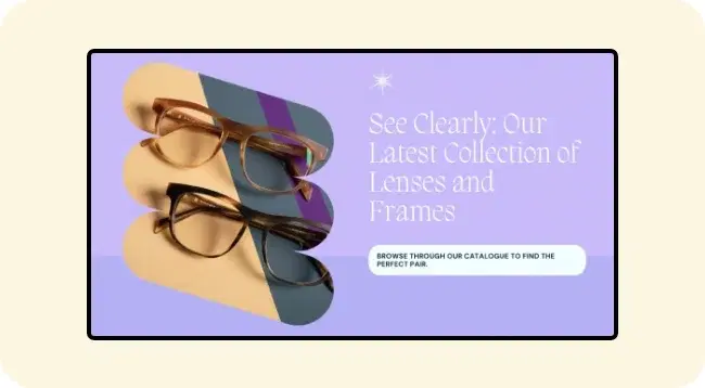 Social media feed on office digital signage screen Social media feed on office digital signage screen