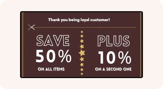 Digital signage displaying loyalty program integration Digital signage displaying loyalty program integration