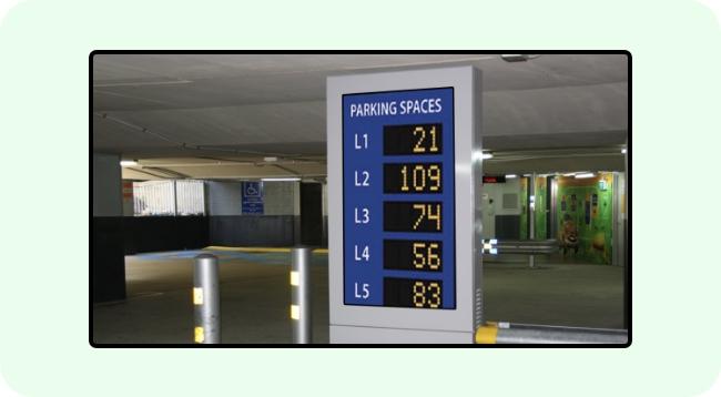 Parking assistance and information through digital signage in shopping malls Parking assistance and information through digital signage in shopping malls