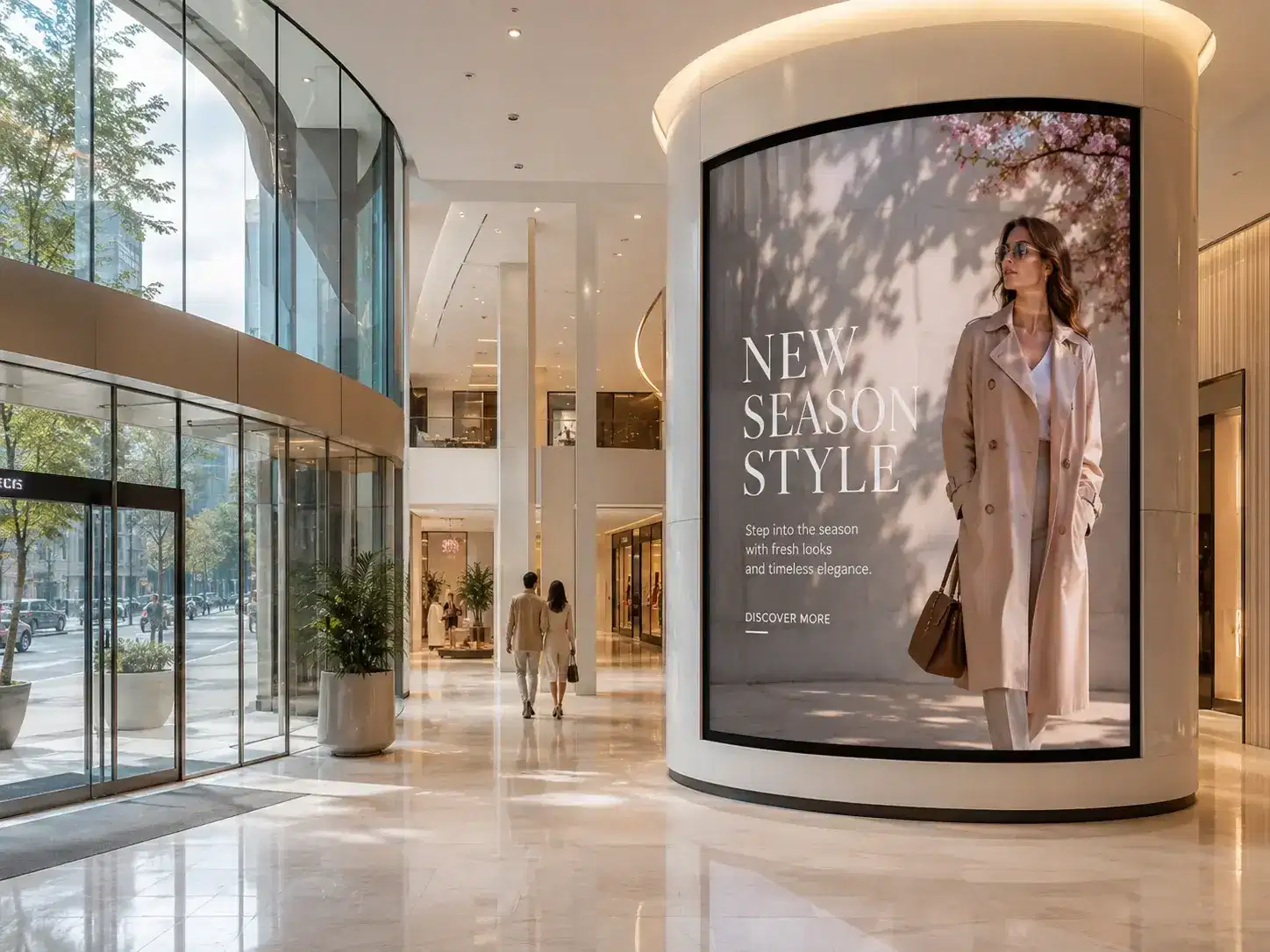 Video walls and window displays Video walls and window displays