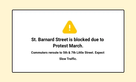 Emergency alerts Emergency alerts