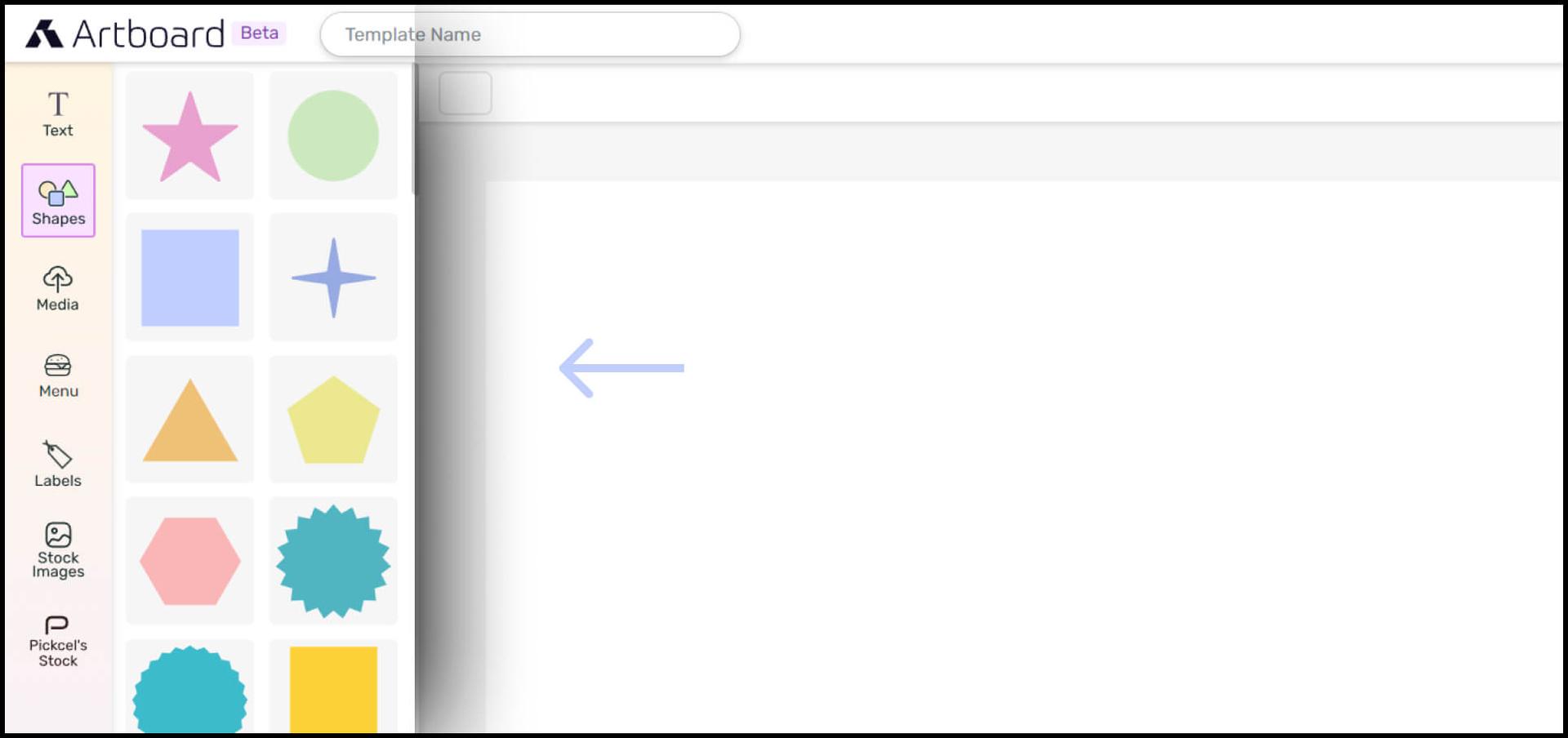 Pickcel Artboard text editing and stock image features Pickcel Artboard text editing and stock image features