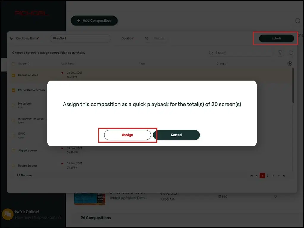 Assign and submit quick play Assign and submit quick play