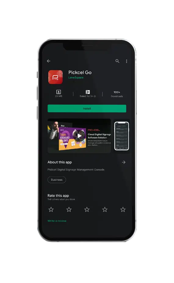 Download Pickcel Go from app store