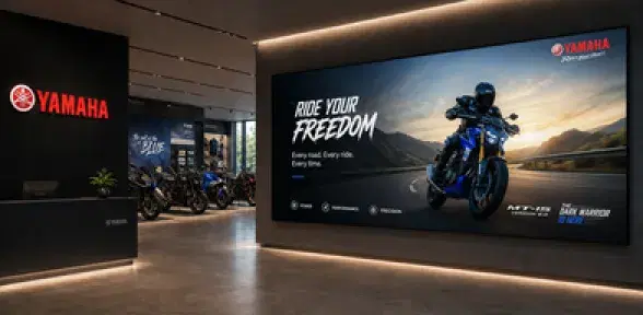 Yamaha dealership digital signage Yamaha dealership digital signage
