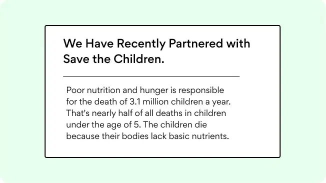 CSR activity on a digital signage screen CSR activity on a digital signage screen