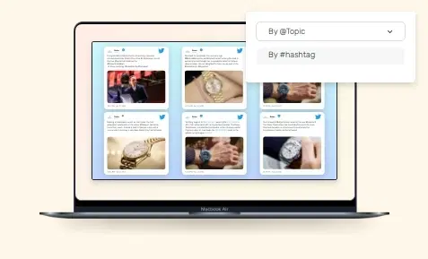 Follow people or follow hashtags Follow people or follow hashtags