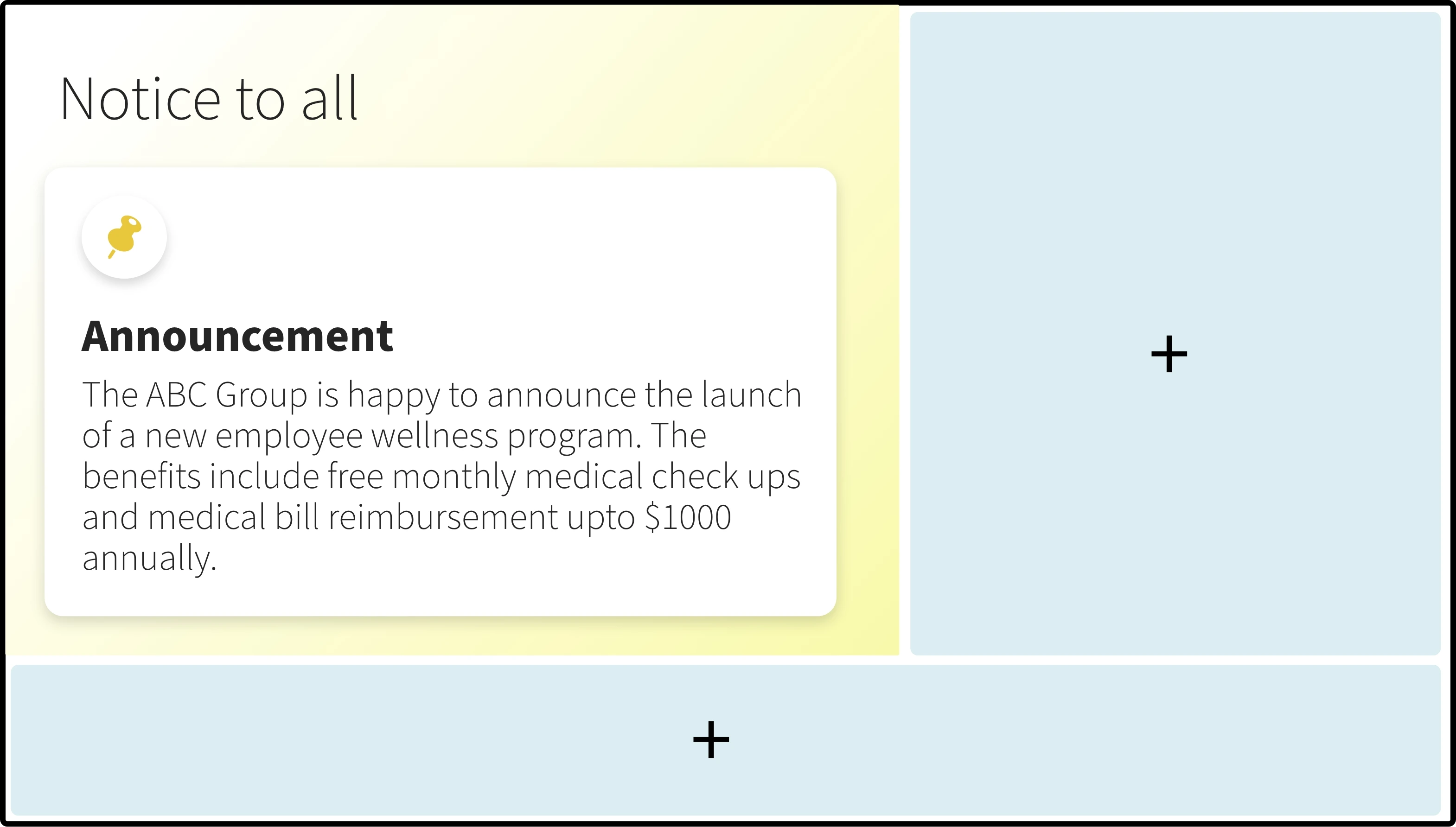 step 2 digital signage software interface showing composition  window with bulletin board app feed being displayed on the top