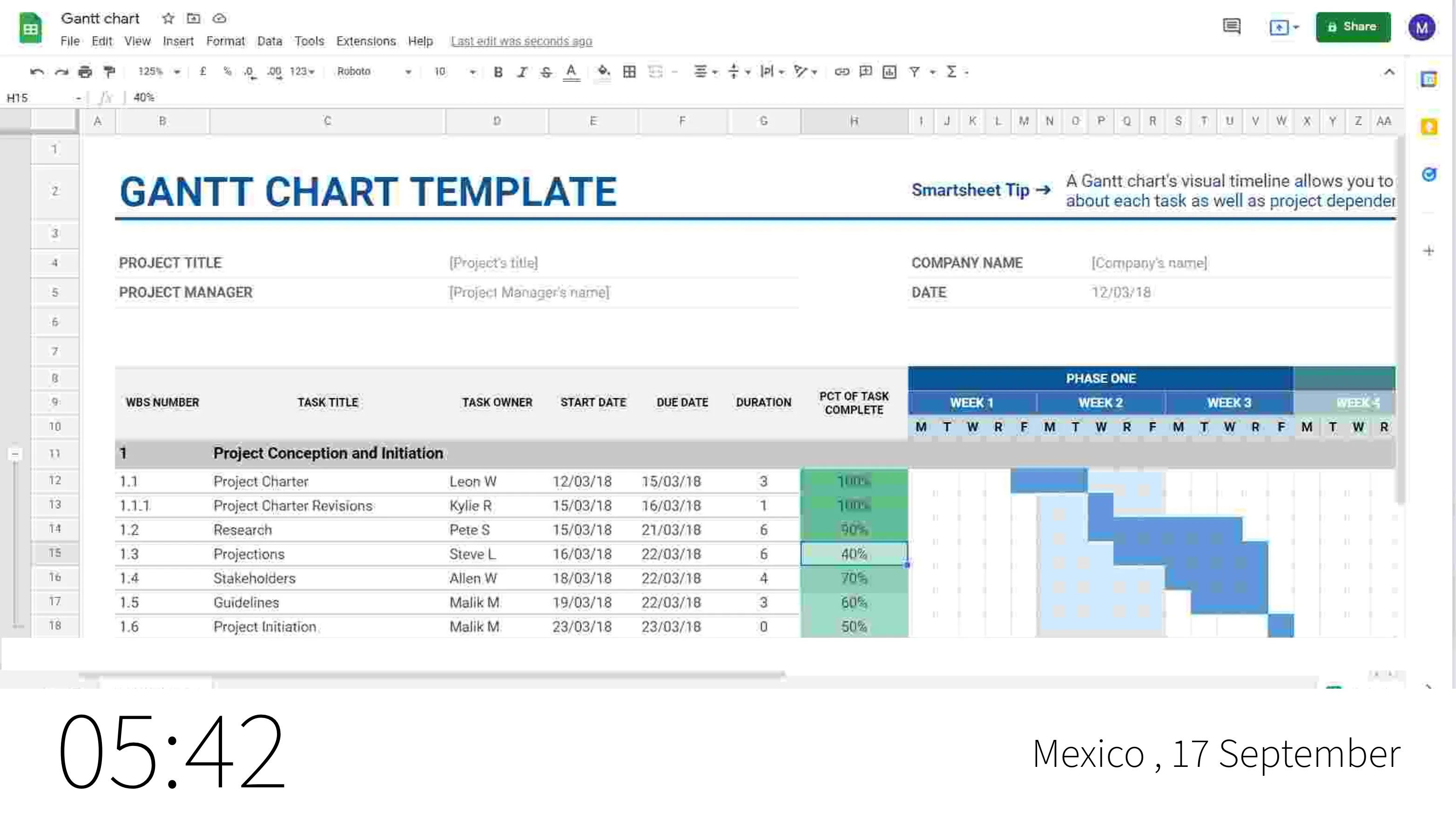 digital signage software interface showing compositon layout with Google Sheets app and Clock app contents
