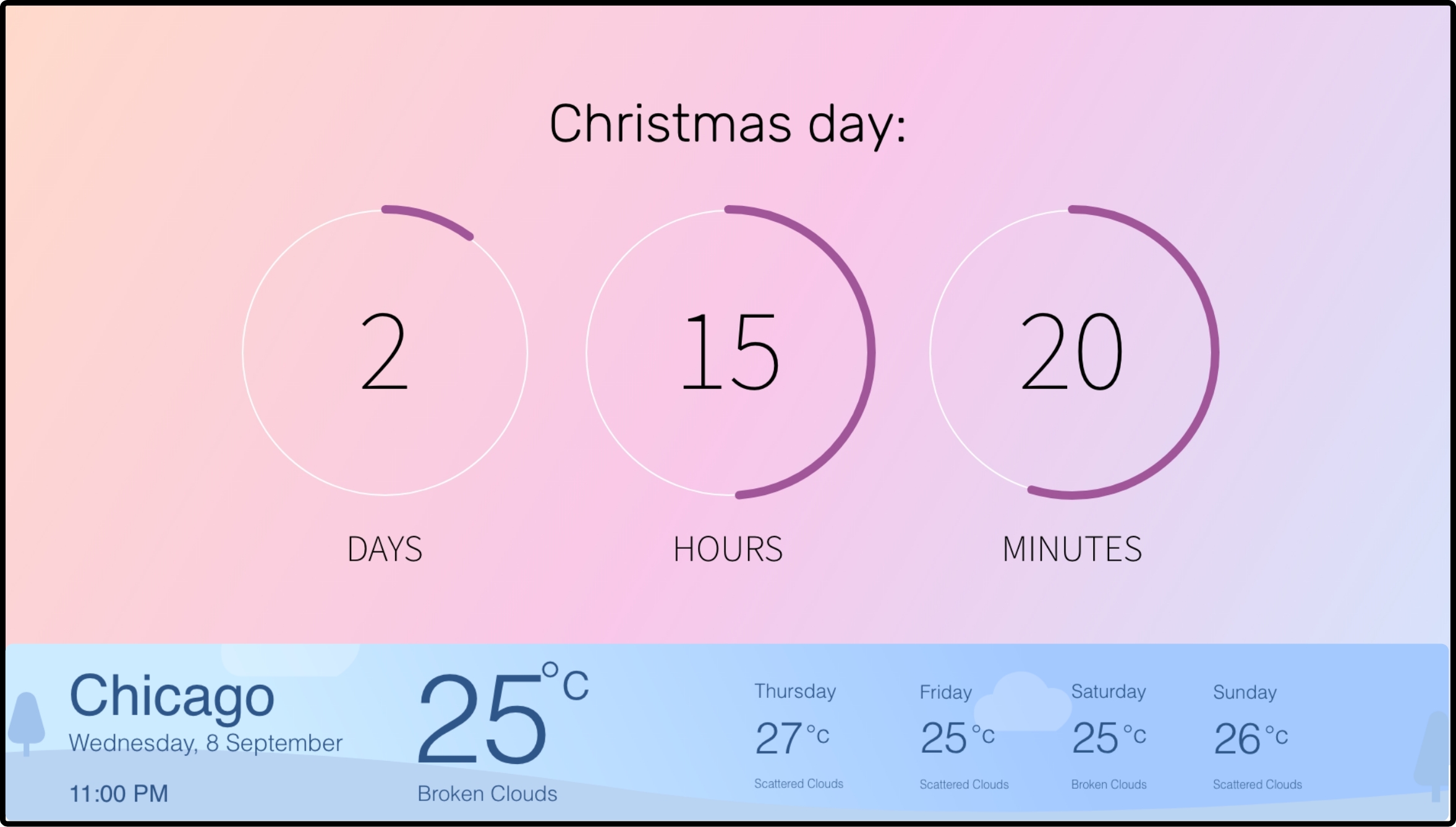 Countdown Timer App for Digital Signage