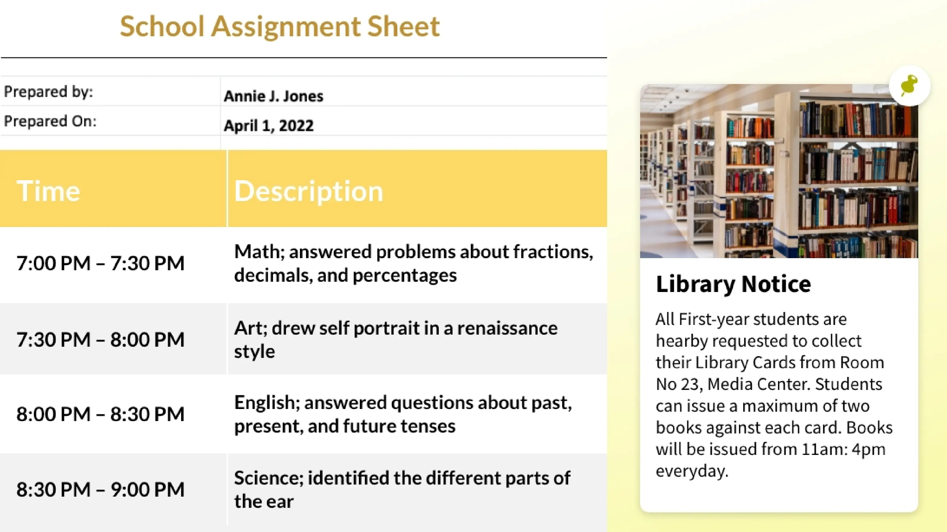 digital signage software interface showing composition layout with Google Sheets app and bulletin board app contents