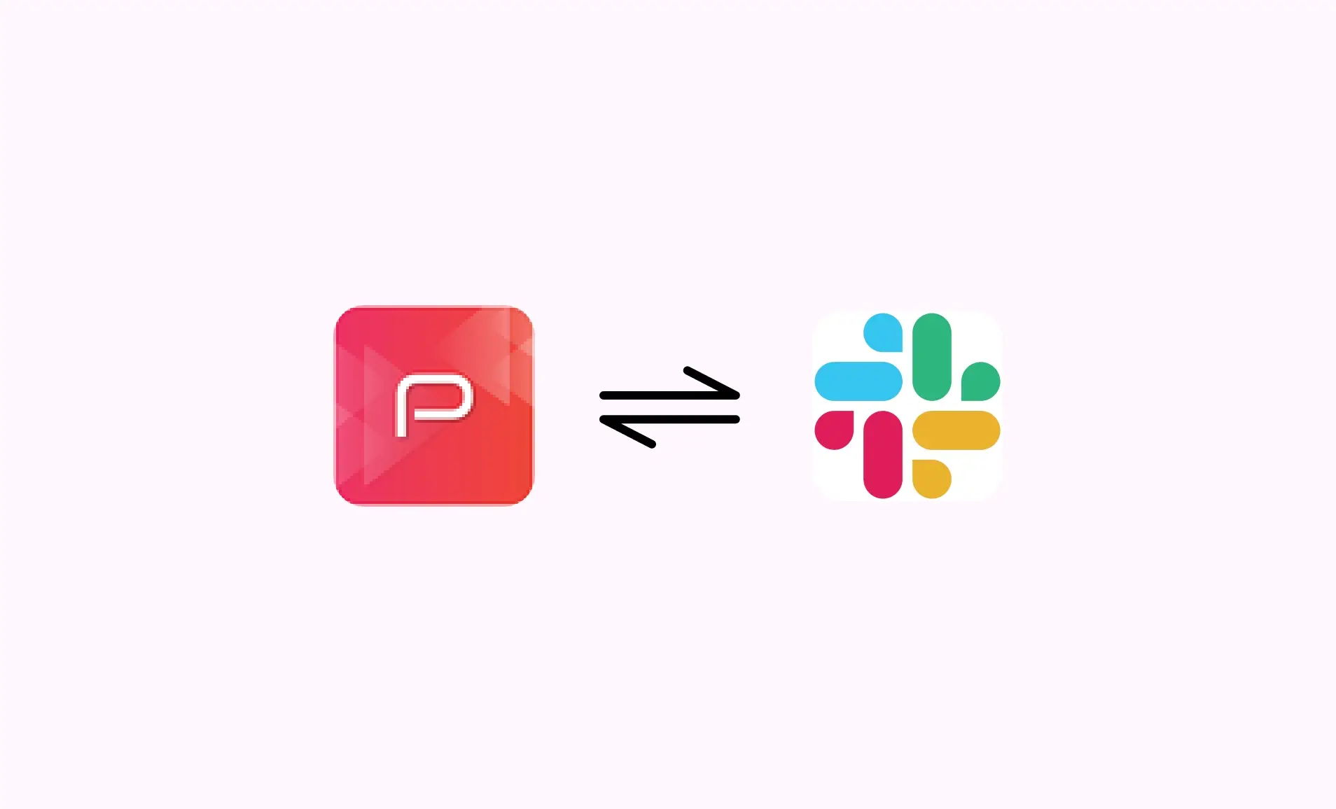 Graphical representation of Pickcel software easily integrating with slack app