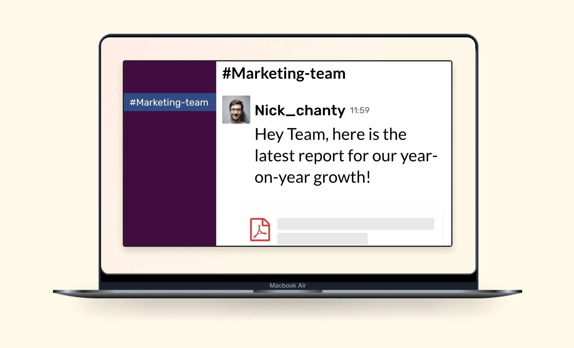 slack app preview screen to check how will the app content look in the digital signage screen before publishing