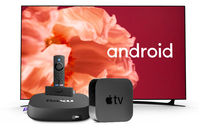 android tv with different type of digital signage hardware
