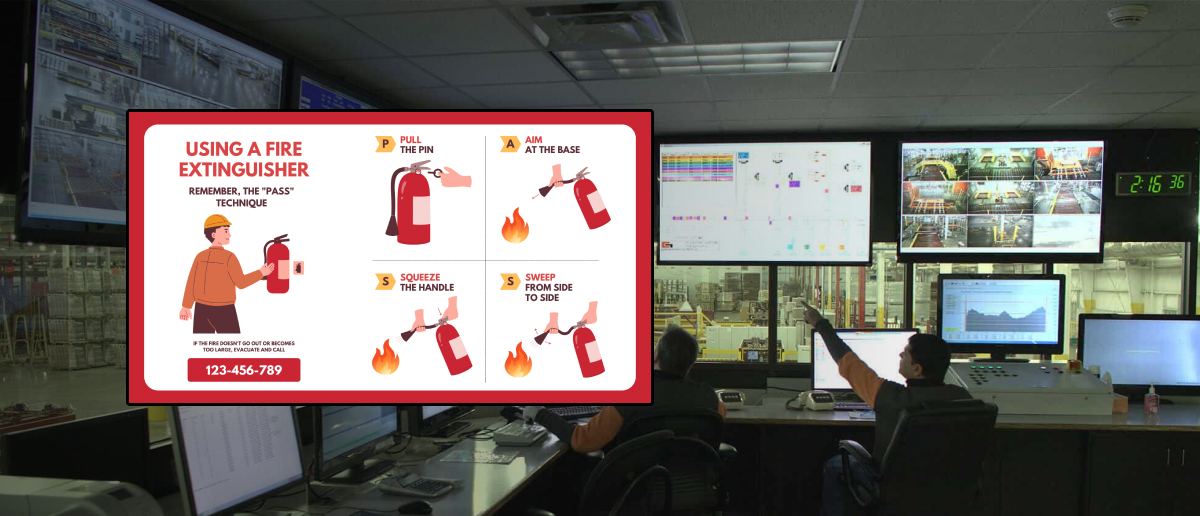 Edutrack Displays in a supermarket.