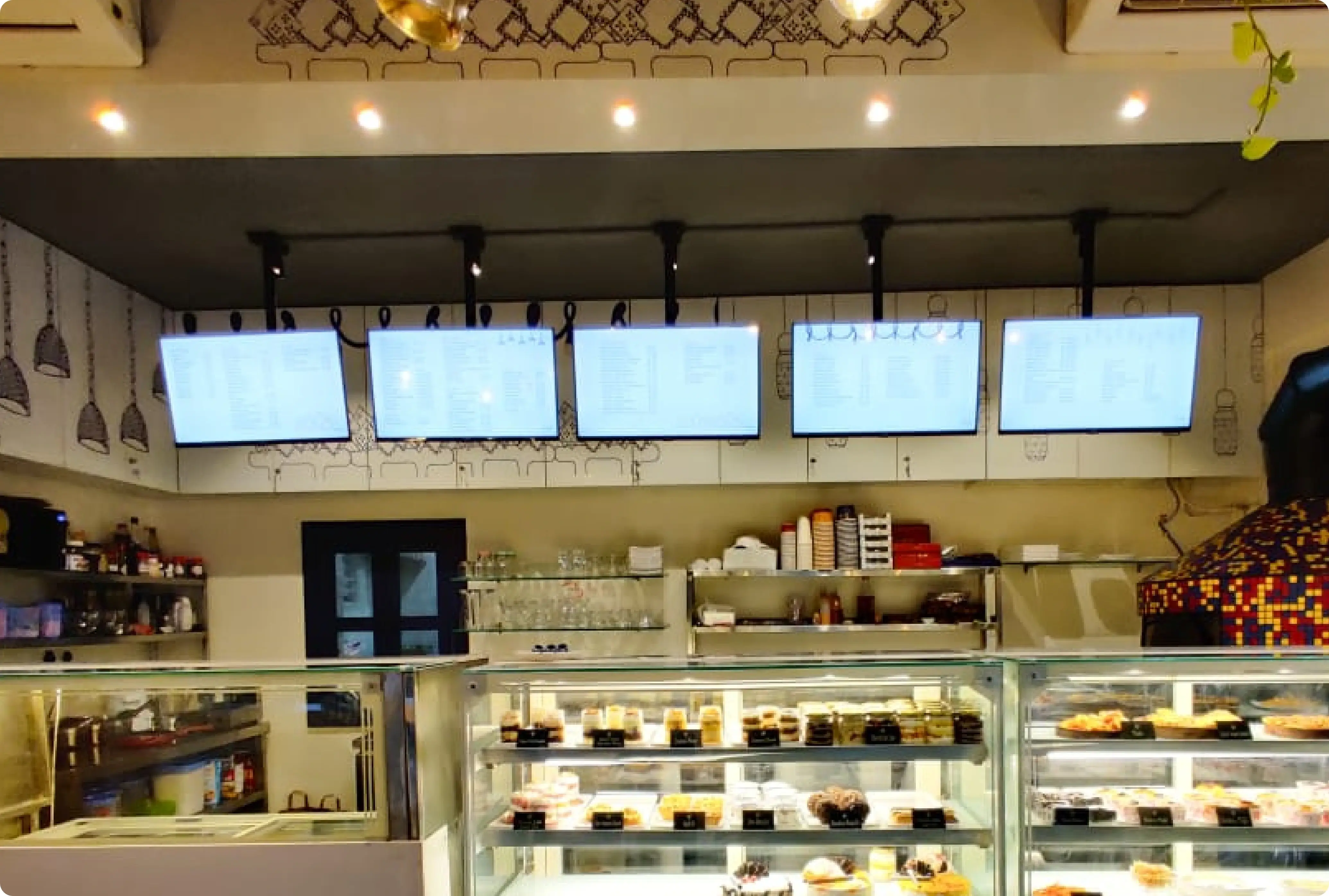 Pickcel powered Digital signage dispaly at chavadi store