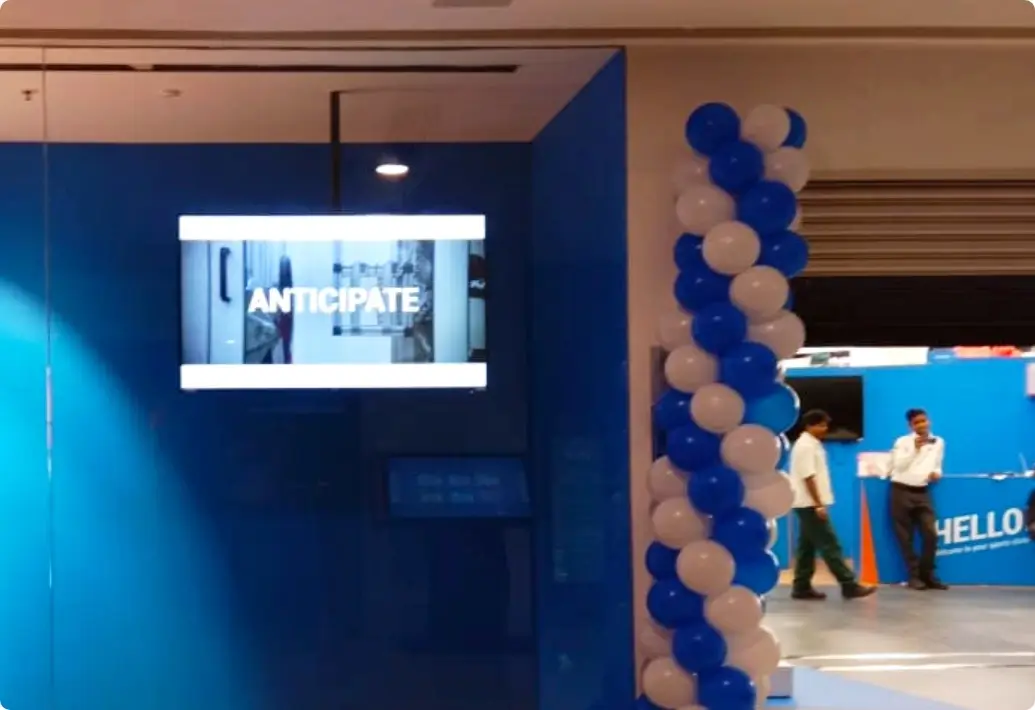 Pickcel powered Digital signage dispaly at Decathlon store