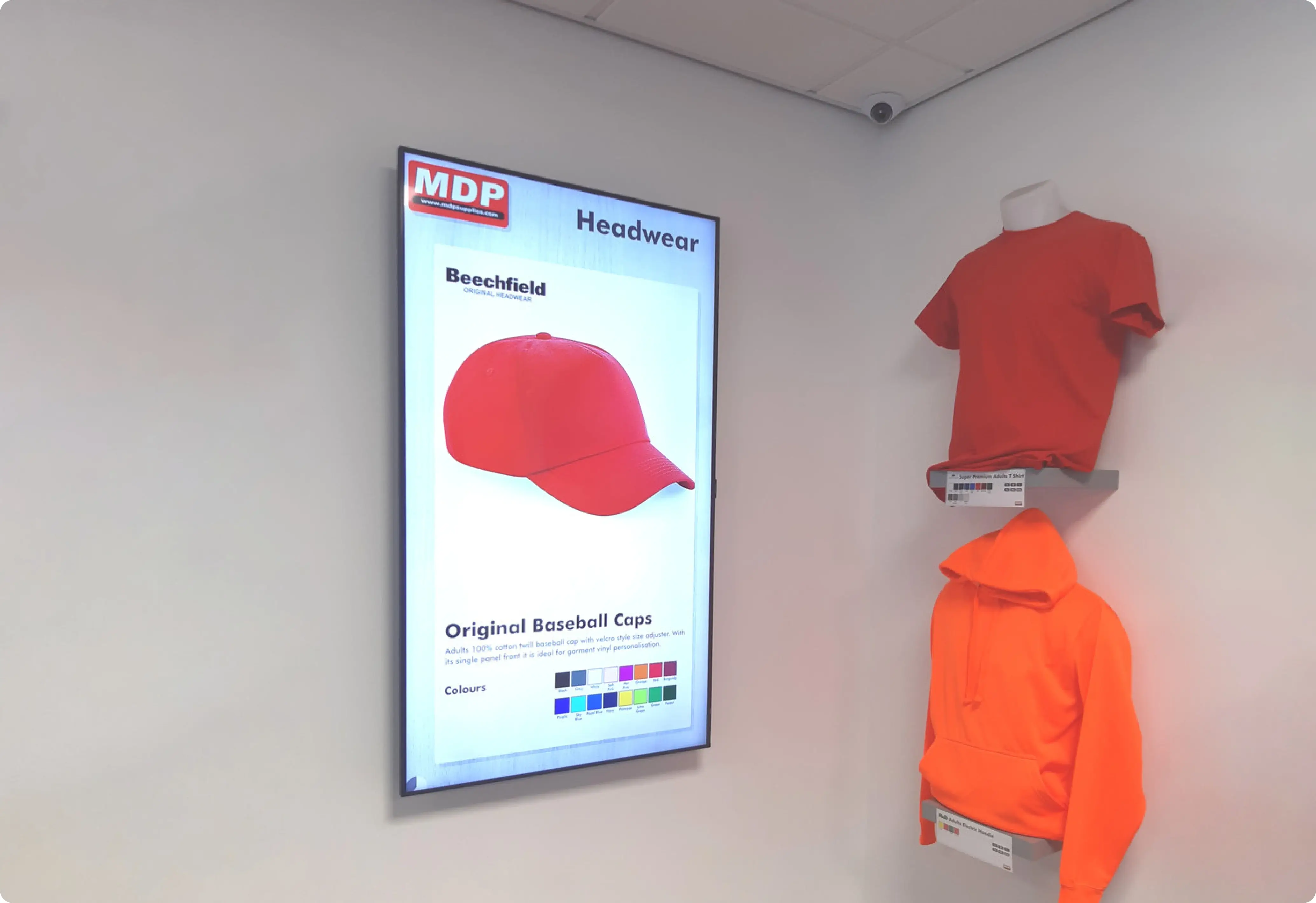 Pickcel powered Digital signage dispaly at mdp store