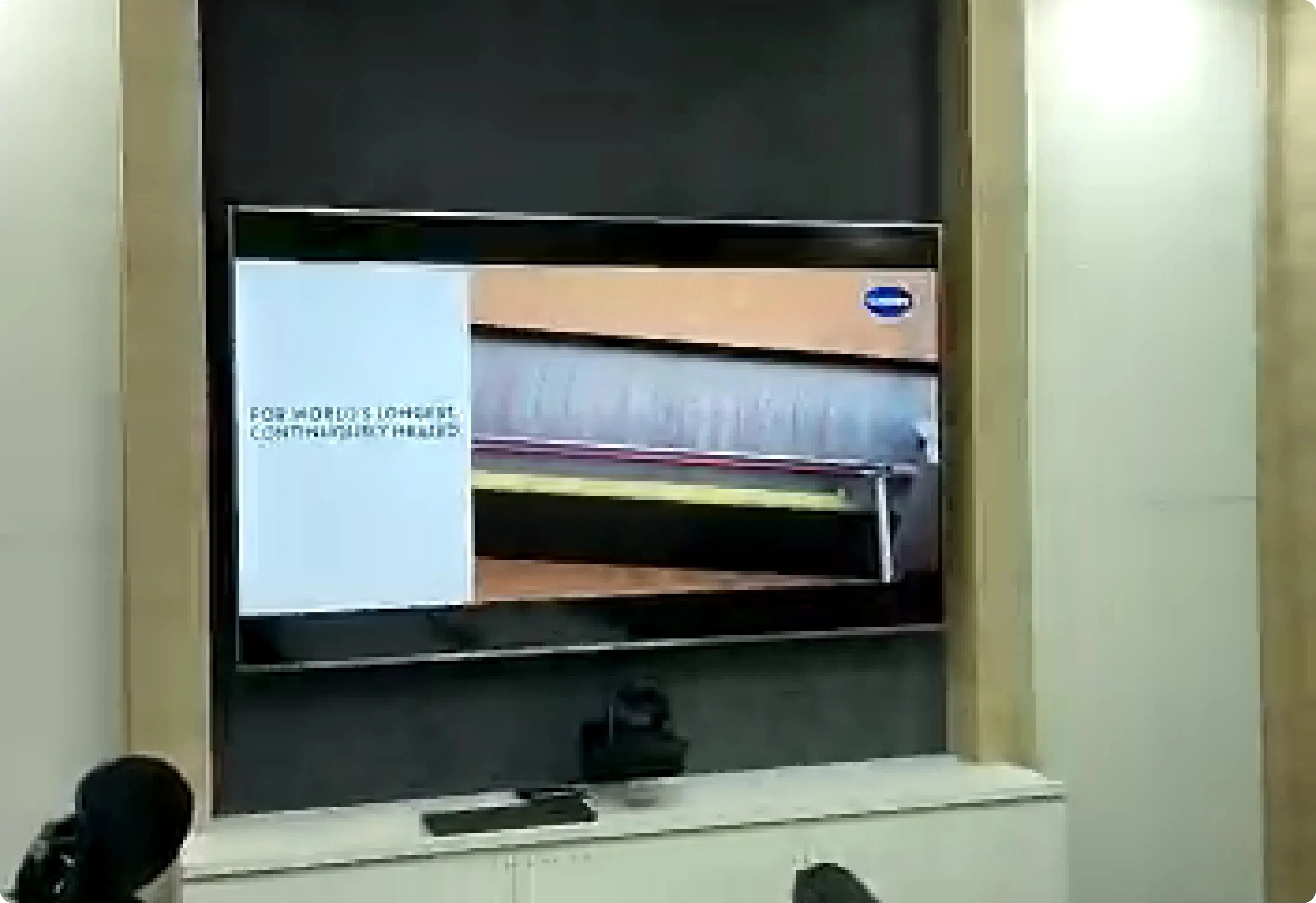 Pickcel powered Digital signage dispaly at Vedanta classroom