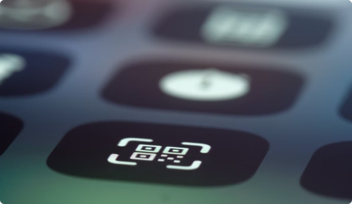mobile screen displaying qr code to be integrated with prebulid integrations from Pickcel digital signage software