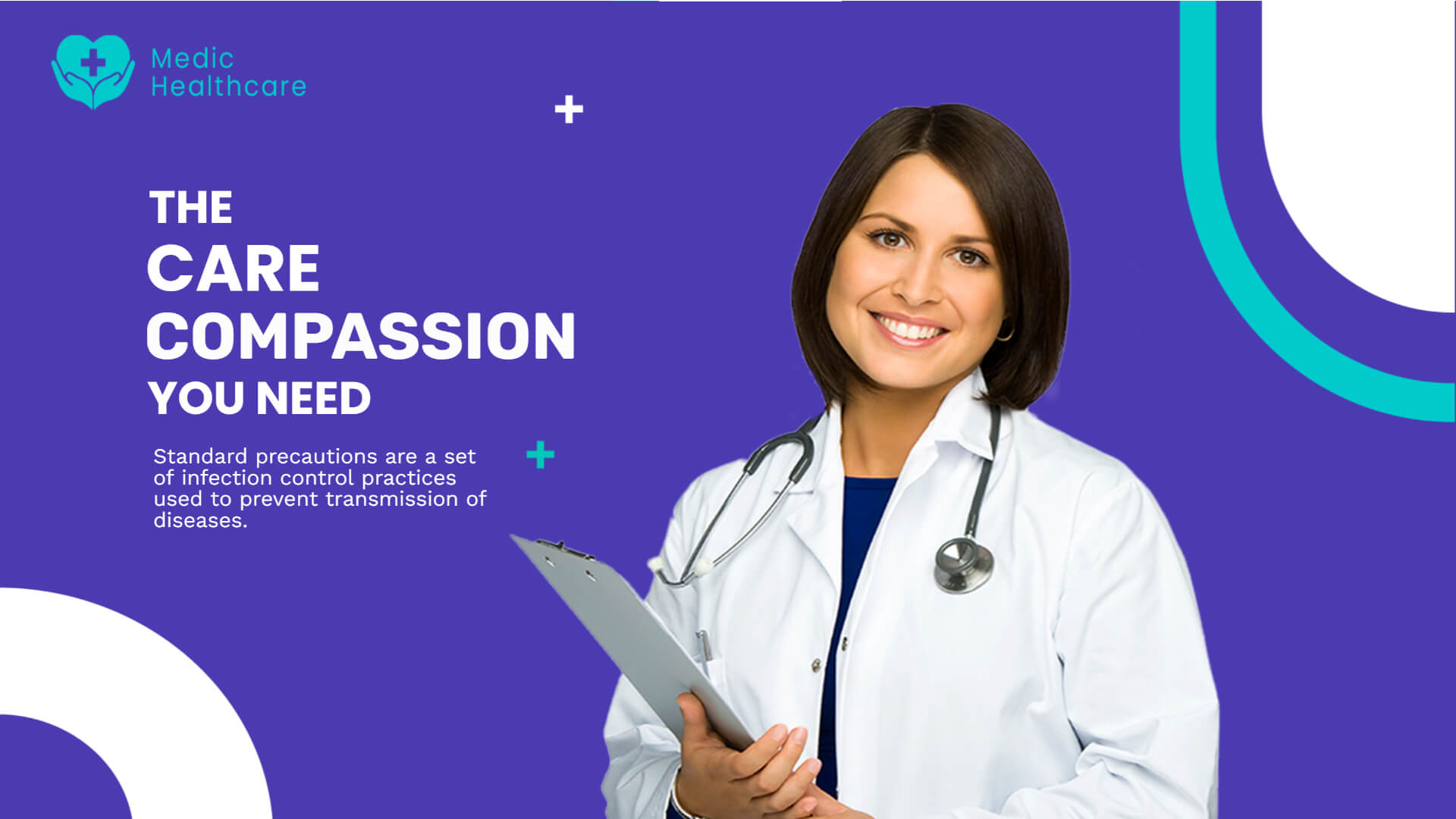 A hospital digital ad design showing a doctor