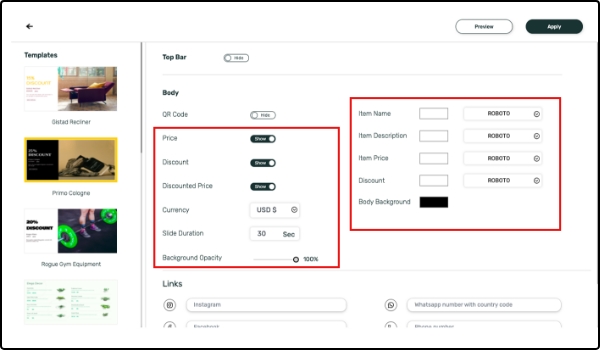 Select button