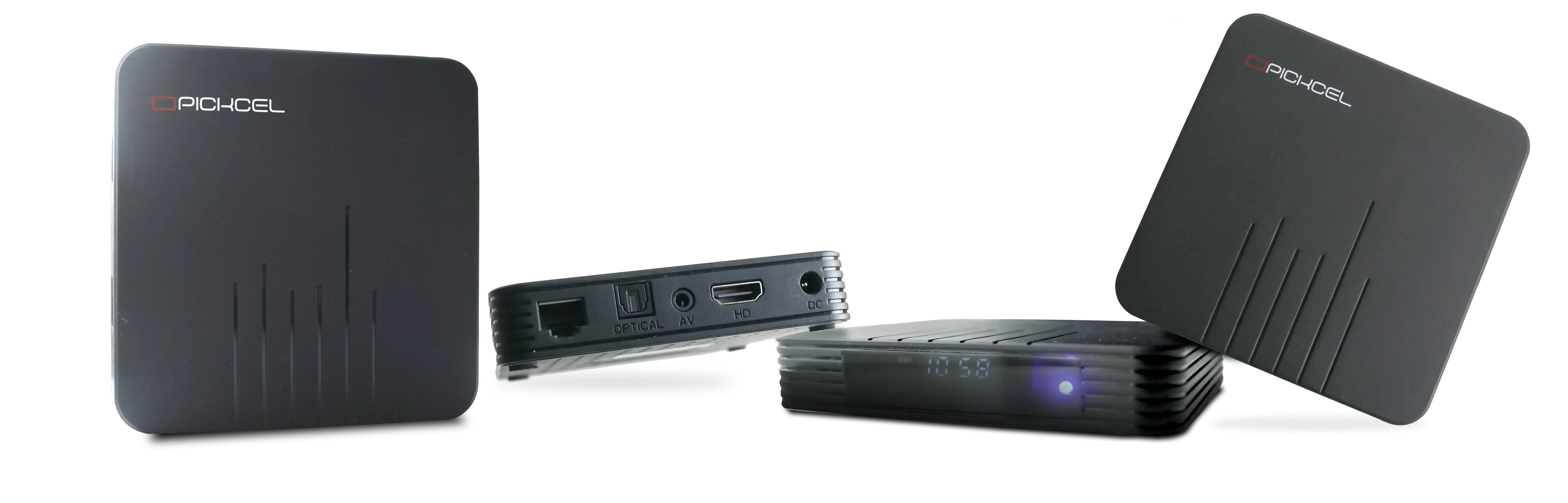 Product  images of Pickcel Android digital signage media player PX300 from different angles