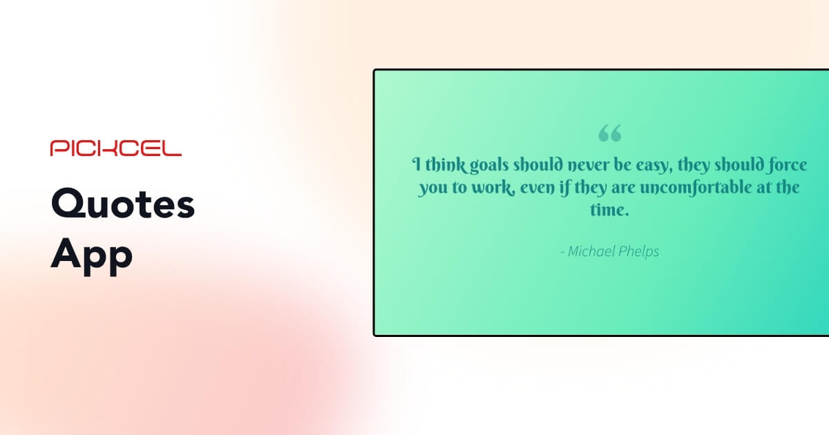 Quotes Digital Signage App Pickcel