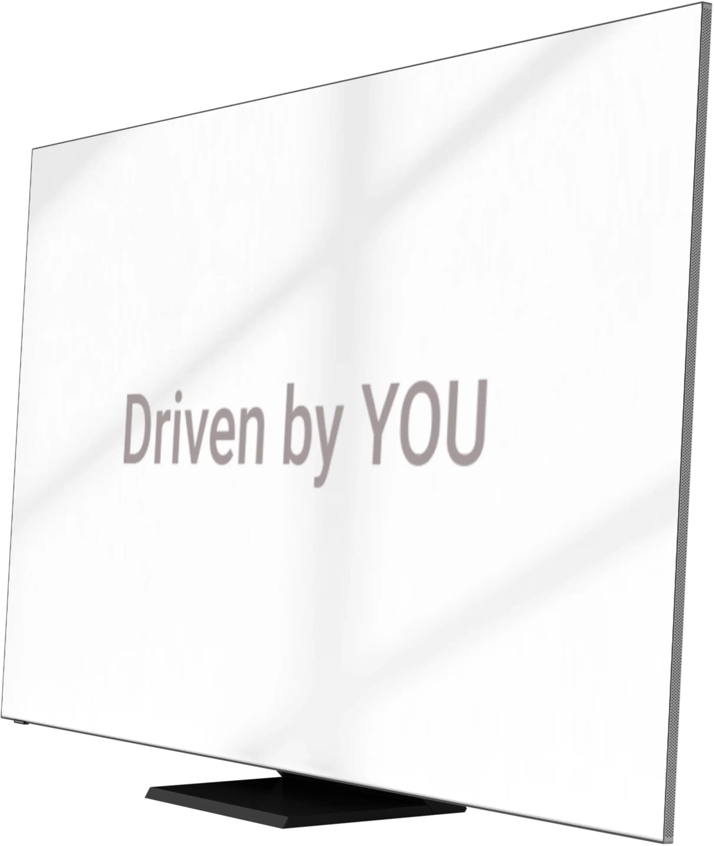 digital signage screen displaying content Driven by YOU. 