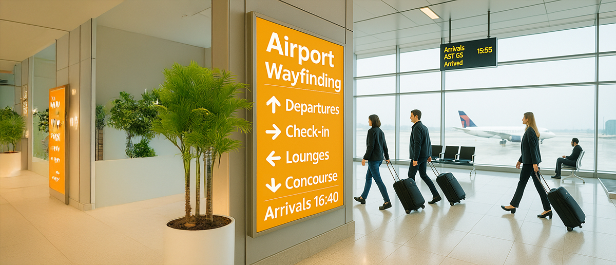 airport digital signage