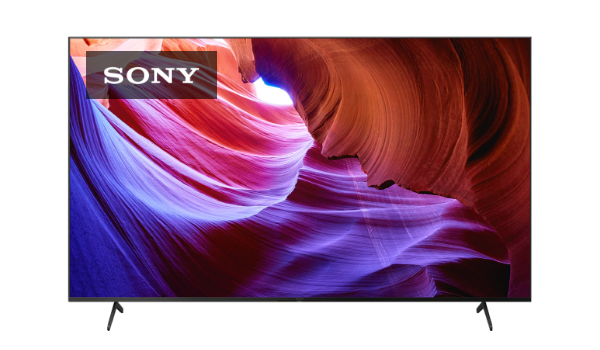 Sony's X85K Android Smart TV shows bright colors and high-contrast video output.