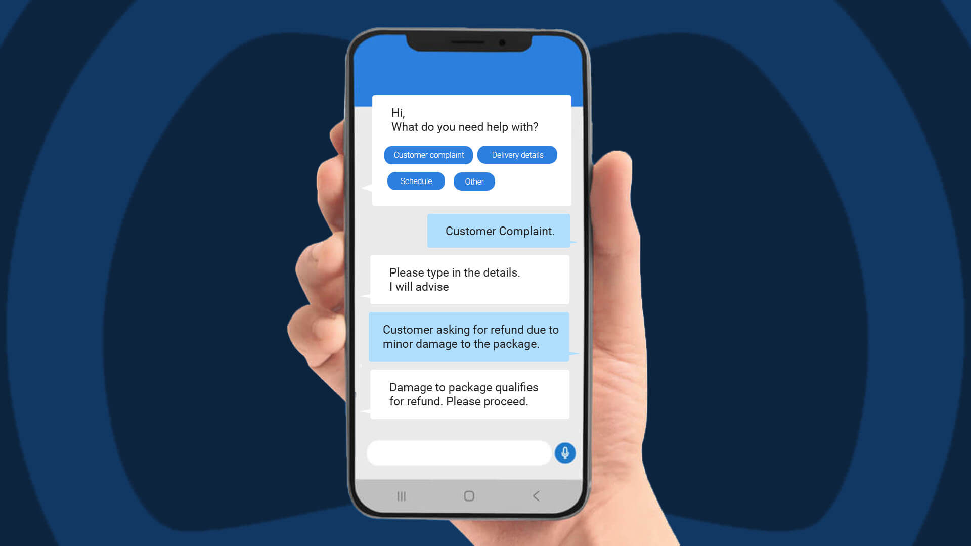 AI Powered Chatbot in Mobile