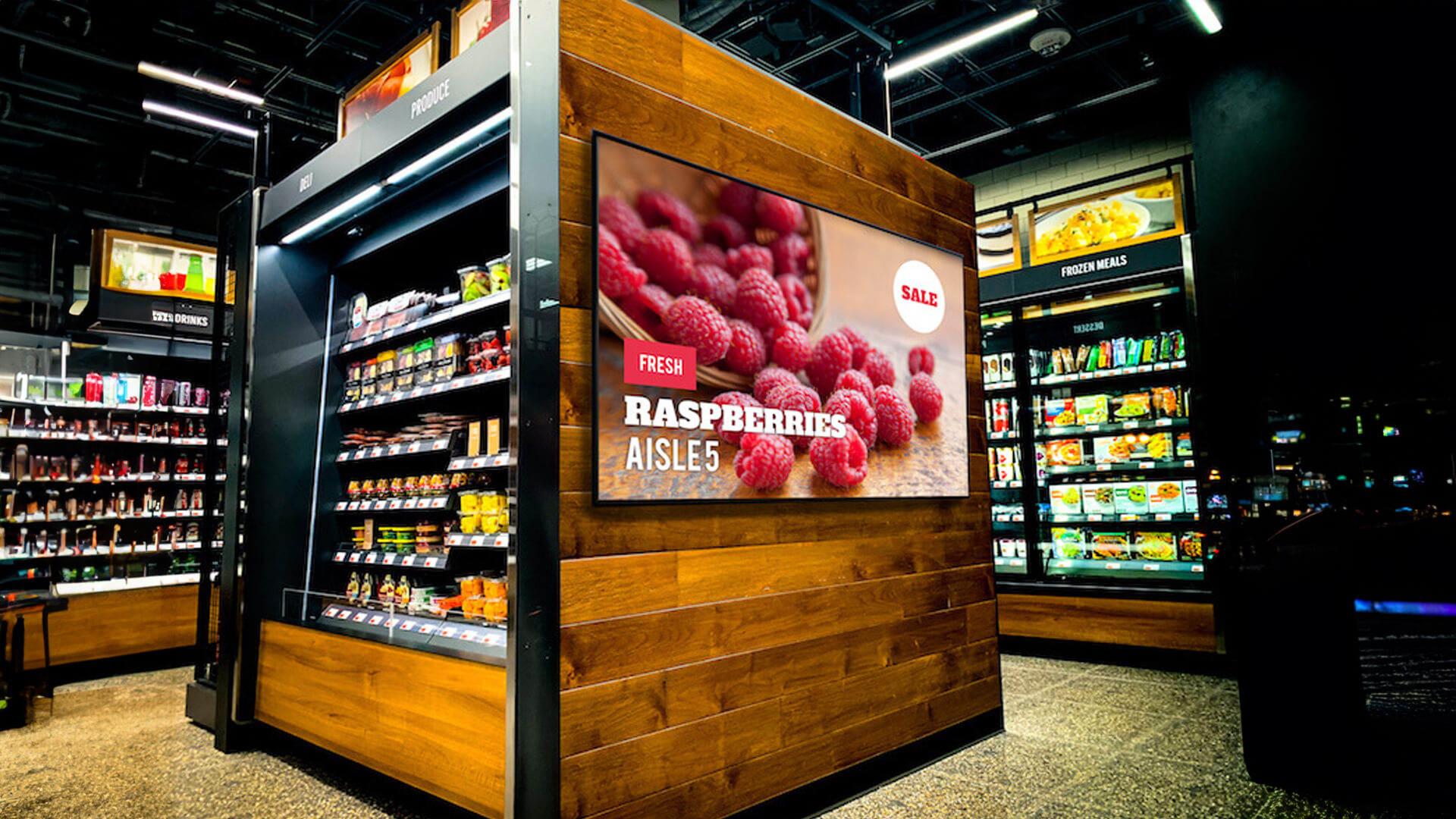 Convenience store signage displaying a sale offer.