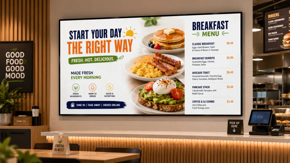Dayparting Digital Menu Boards: A Complete Guide to Automating Meal Period Switches