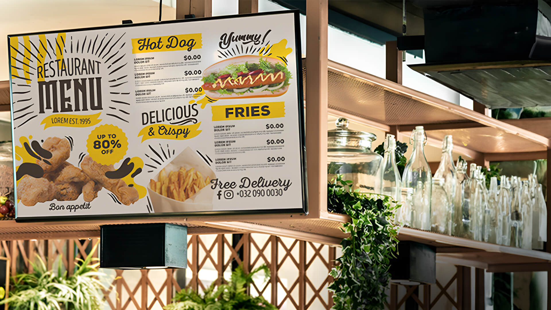  Digital menu solution provided by Big Image Group Pte