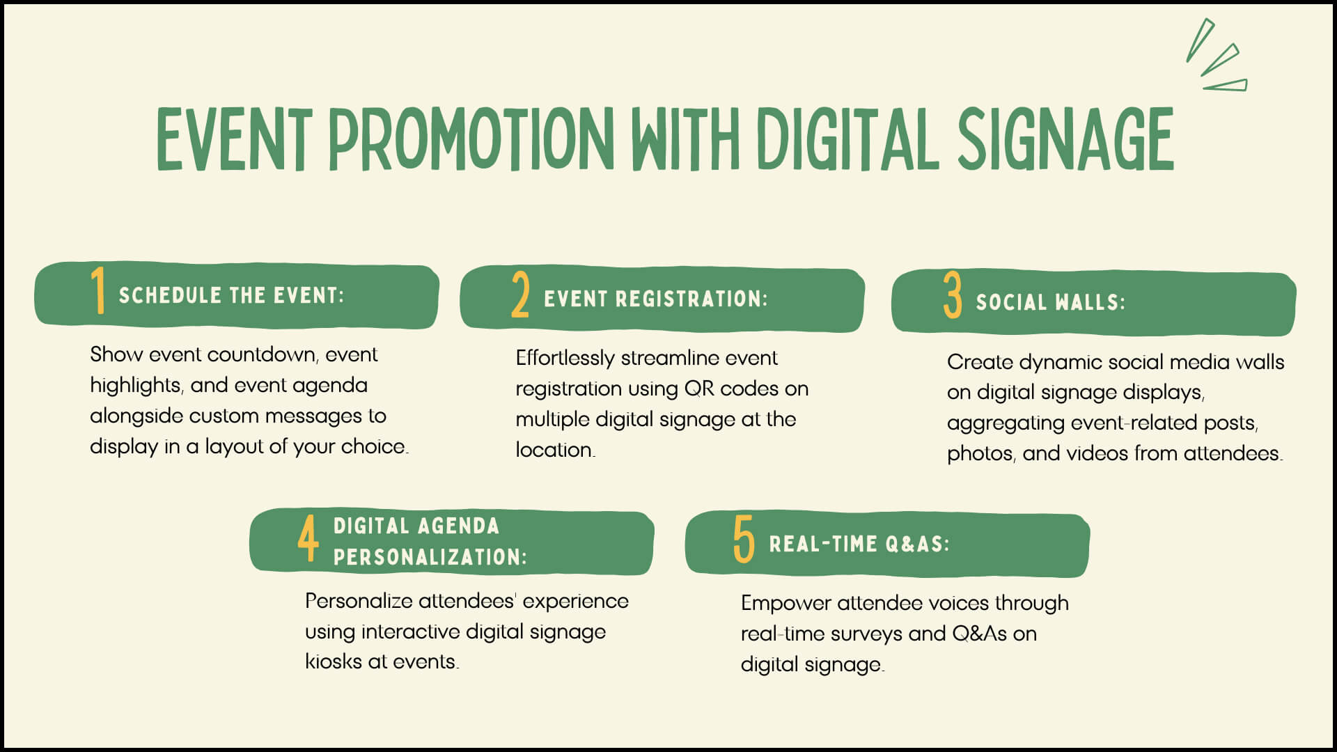 5 ways to promote events with digital signage