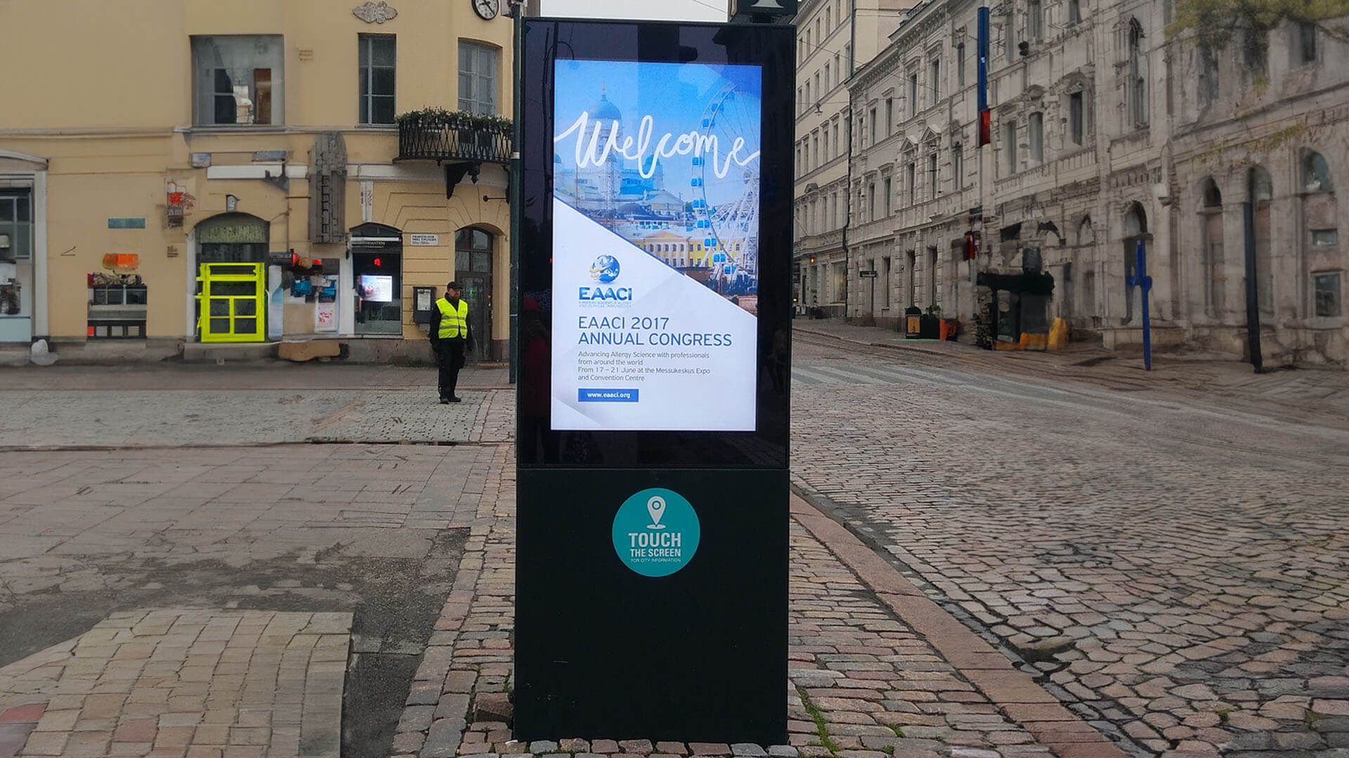 A digital footpath screen showing an annual meet details