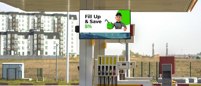 6 Ways to use digital gas station signage | Pickcel