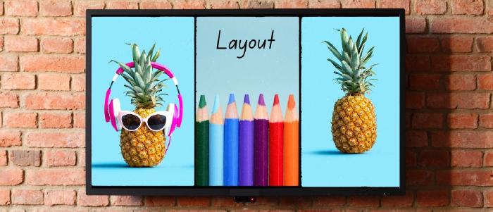 Best digital signage layout templates | How to create a layout?