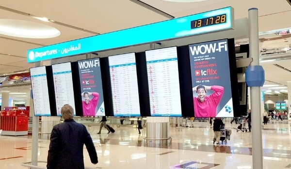 Dubai Airports using cloud-based flight information display software