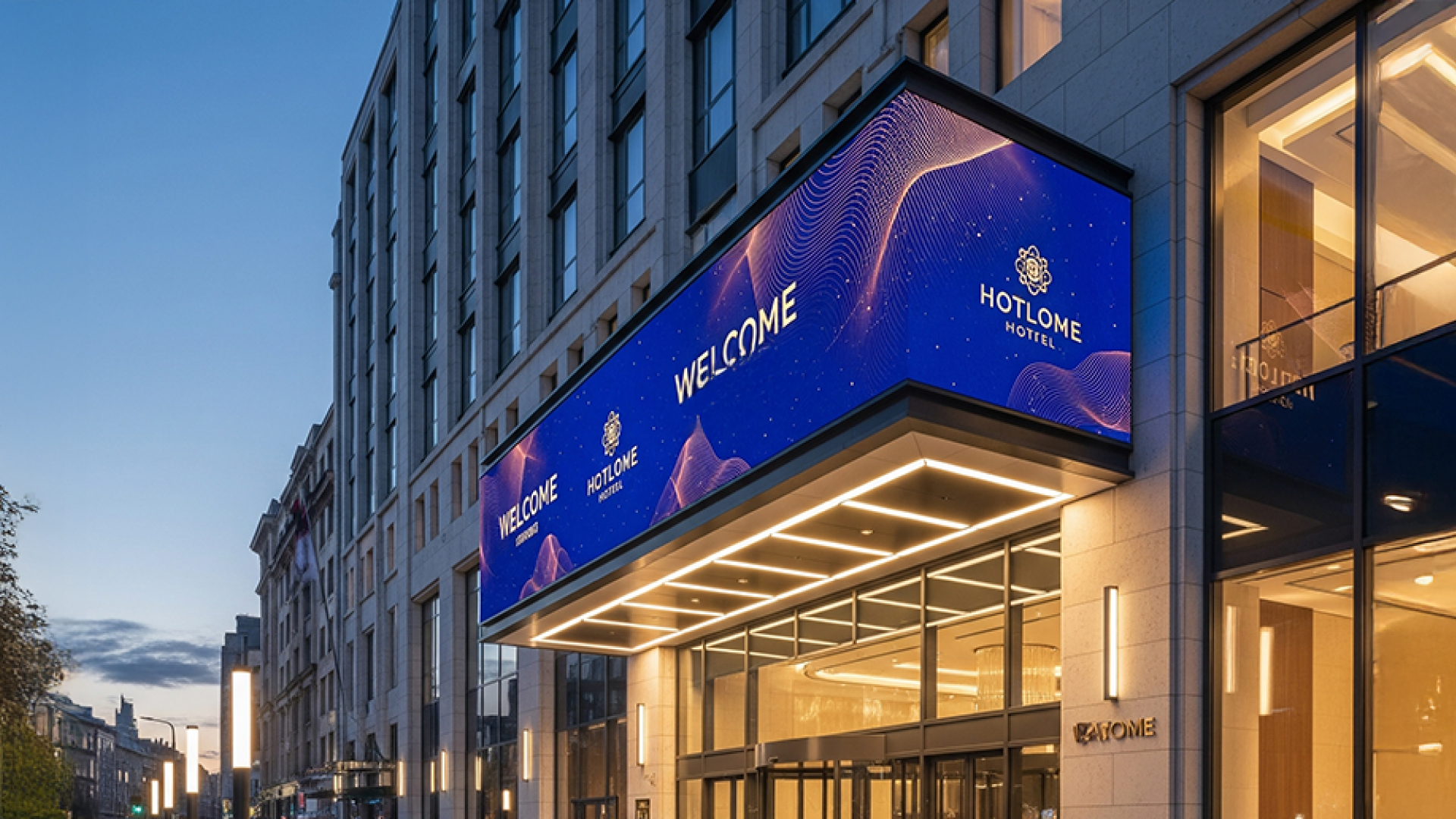what is fascia digital signage for hotels