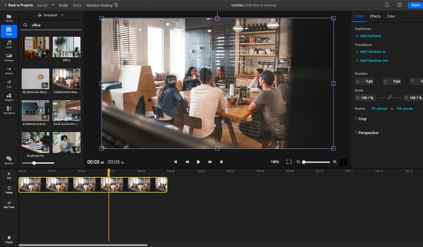 User-friendly interface to edit videos easily on cloud-based software