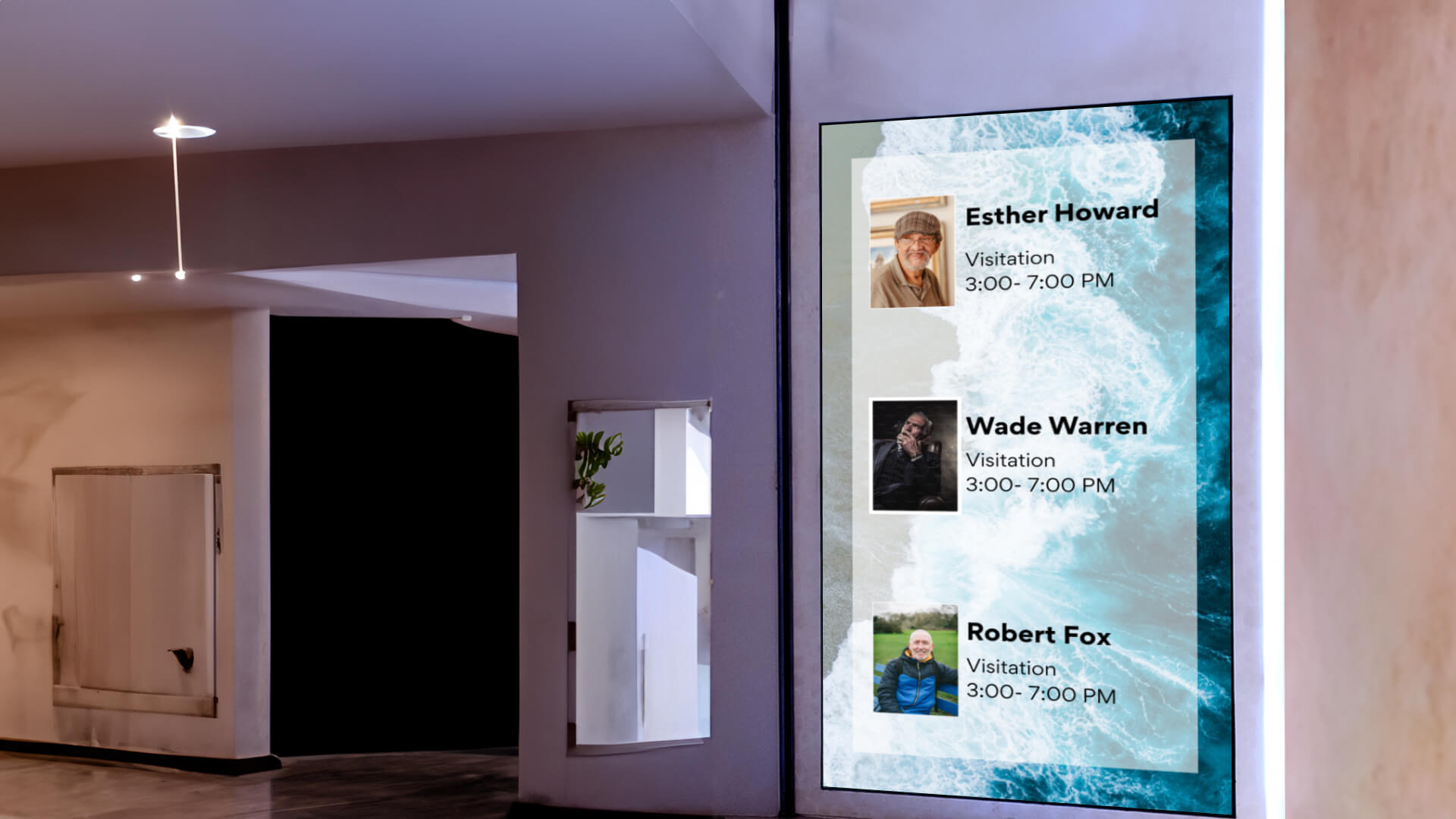  Digital signage in funeral homes used for environmental benefits and cost savings.