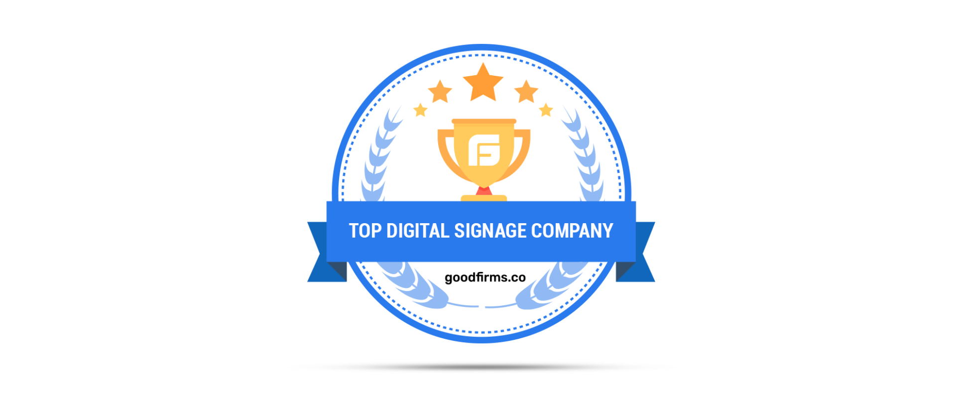 goodfirms top digital signage badge