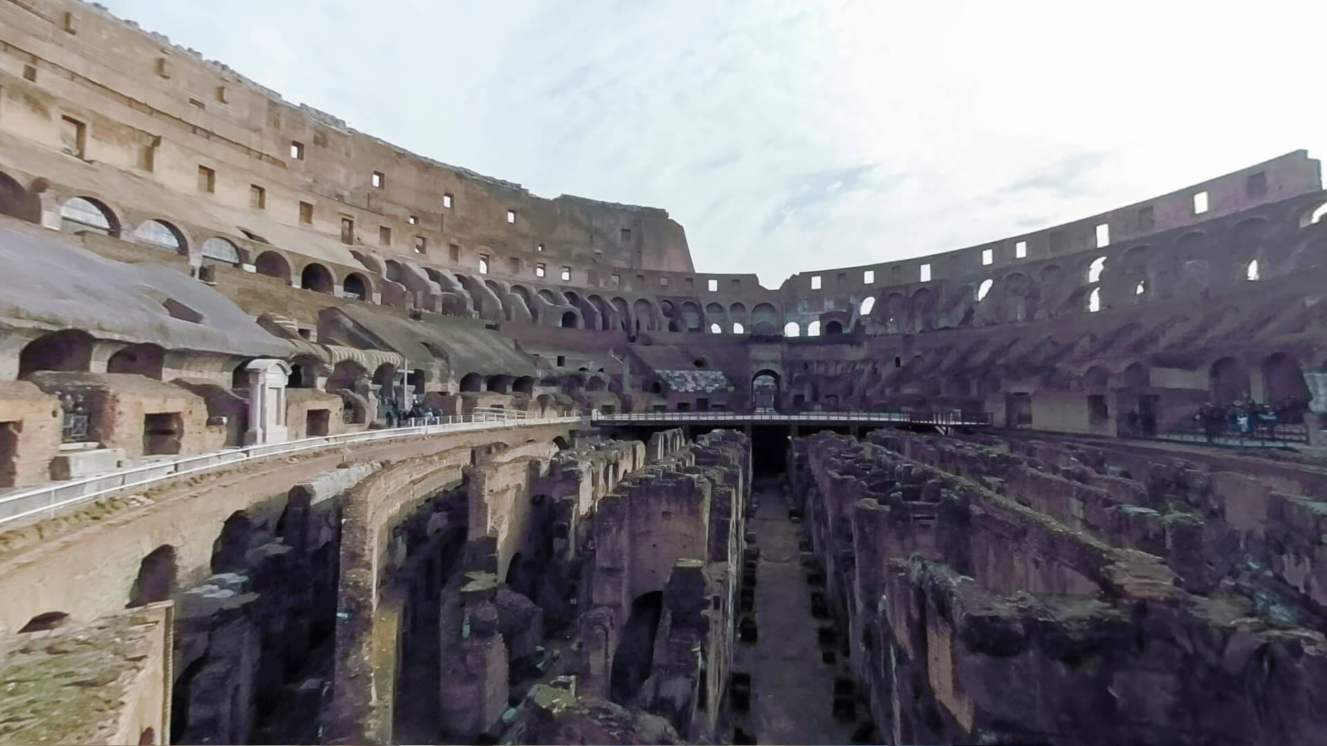 Visual representation via video tours and 3D models is the Colosseum in Rome.