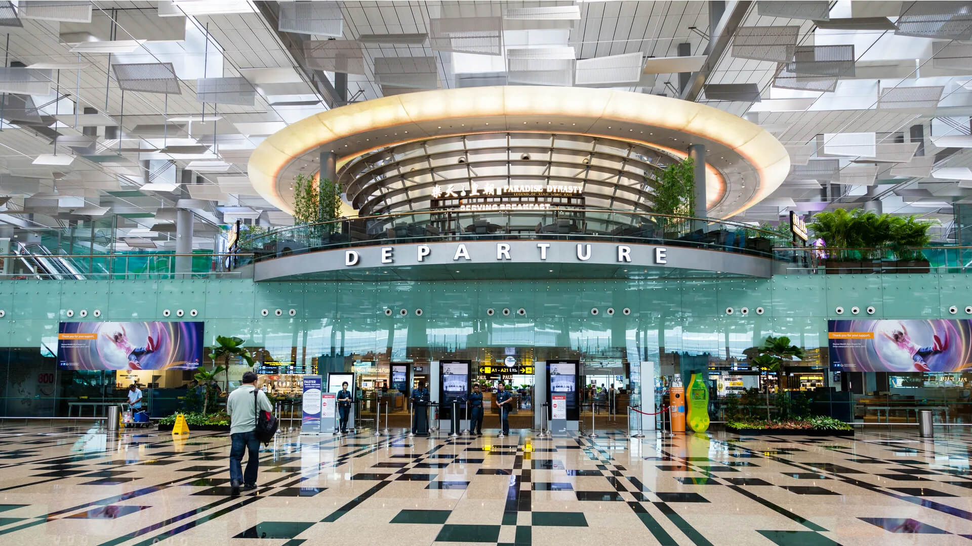   Automated kiosks for check-ins at Changi airport, Singapore