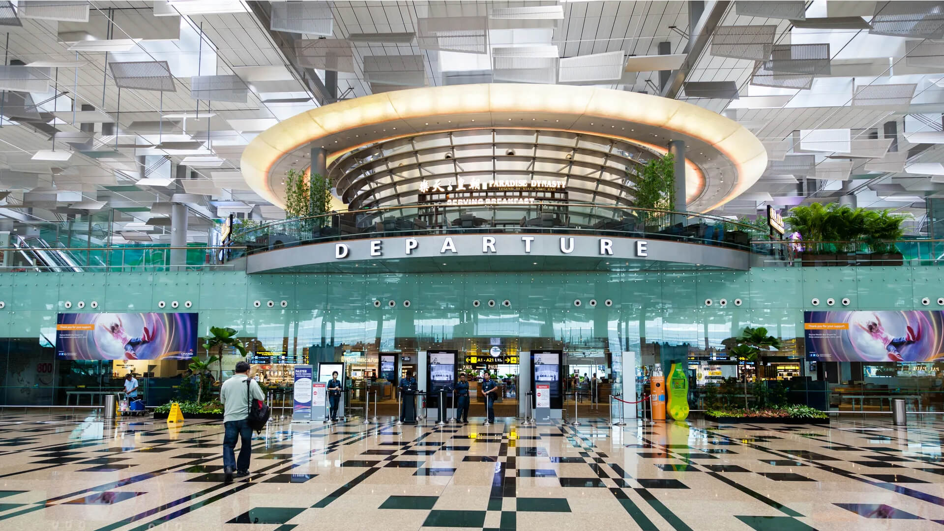   Automated kiosks for check-ins at Changi airport, Singapore