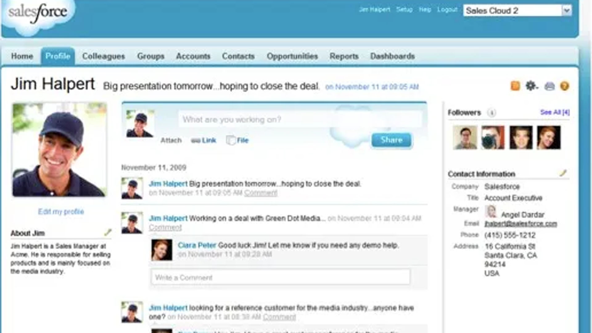 Salesforce's internal social media network for employees.